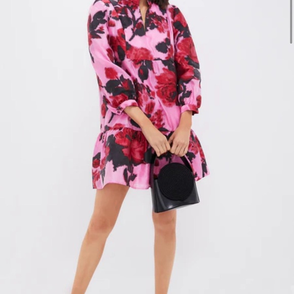 Tuckernuck Cerise Blossom Jacquard Palmerston Dress - Picture 2 of 2